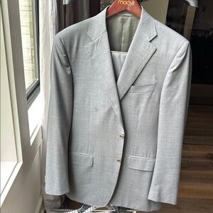Men's Gray 40R Canali Suit